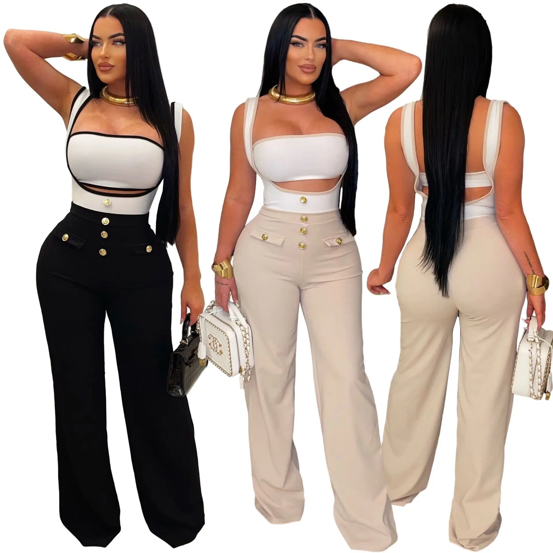 Sleeveless High Waist Jumpsuit