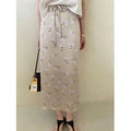 Floral Print Half Skirt