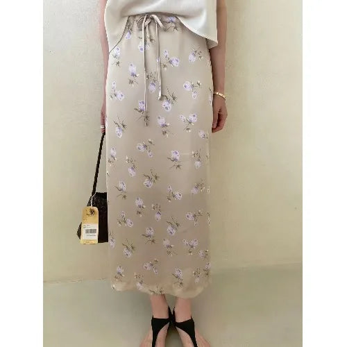 Floral Print Half Skirt