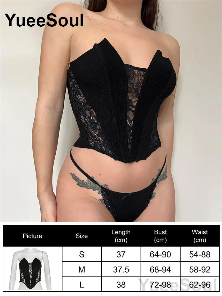 Strapless Corset Bustier Top