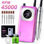 LIMEGIRL V4 45000RPM Electric Portable Nail Drill Machine Rechargeable for Gel Nails Polish Portable Nail File Manicure Tools