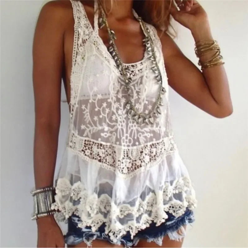 Crochet Lace Racerback
