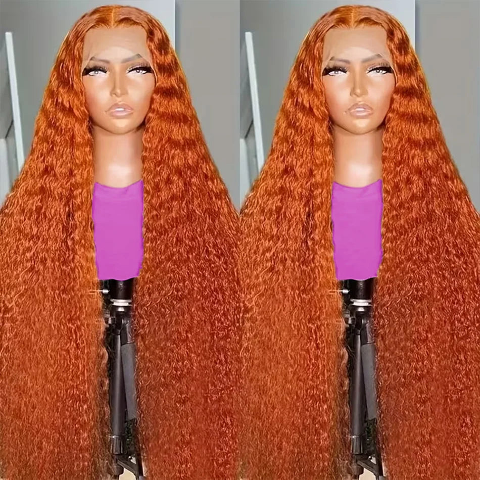 Ginger HD Lace Human Hair Deep Wave Wig