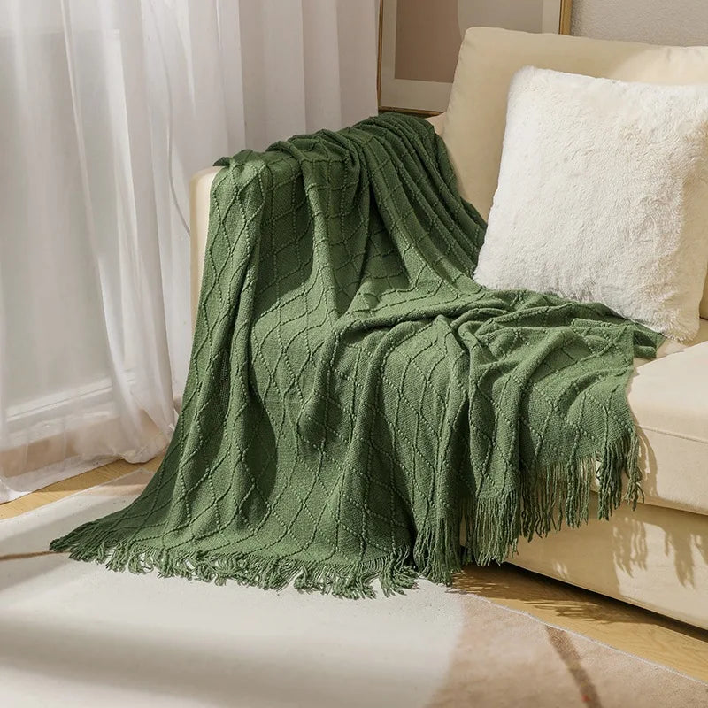 Knitted Throw Blanket