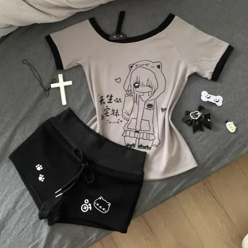 Bear Printed Shorts