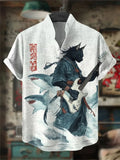 Japanese Retro Art Printed Shirt