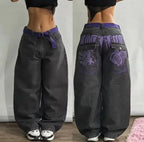 Embroidery Baggy Jeans