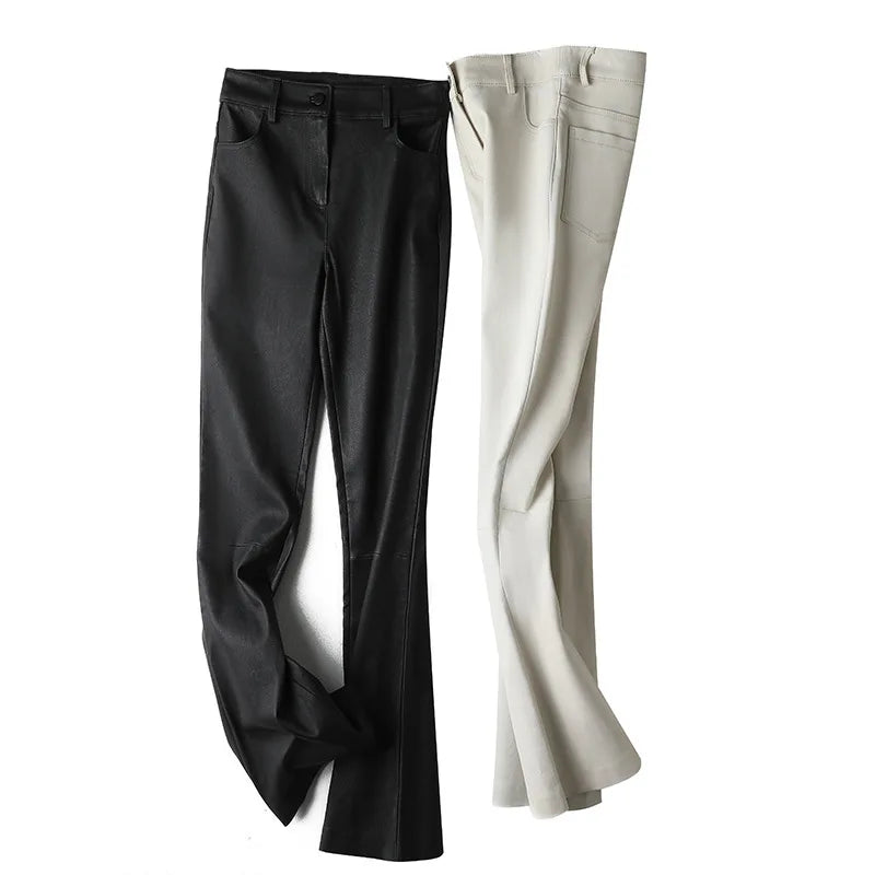 Stretch Leather Pants
