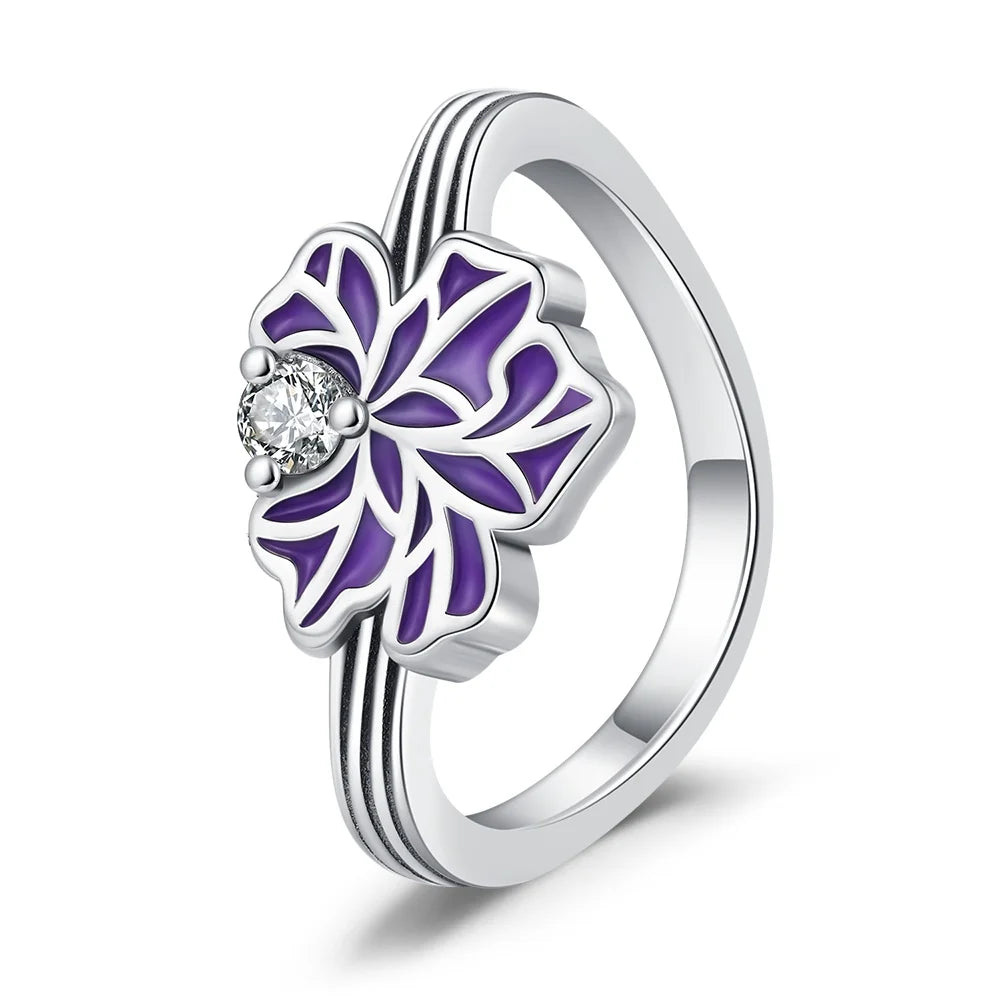 925 Sterling Silver Flower Rings
