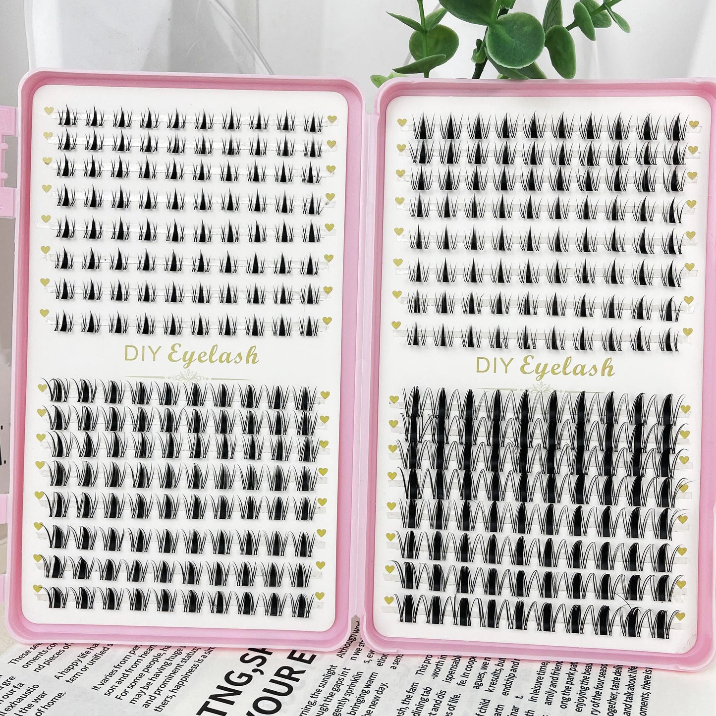 32 Rows Cartoon Eyelashes, Includes Various Styles Such As Cartoon, Anime Natural Style Eyelashes, Fairy Style , Suitable For Be