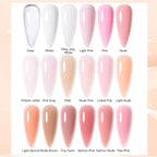 UR SUGAR 15ml Extension Nail Gel Jelly Pink White Clear Hard Gel Extension UV Gel For Nails Finger French Nail Art DIY Manicure