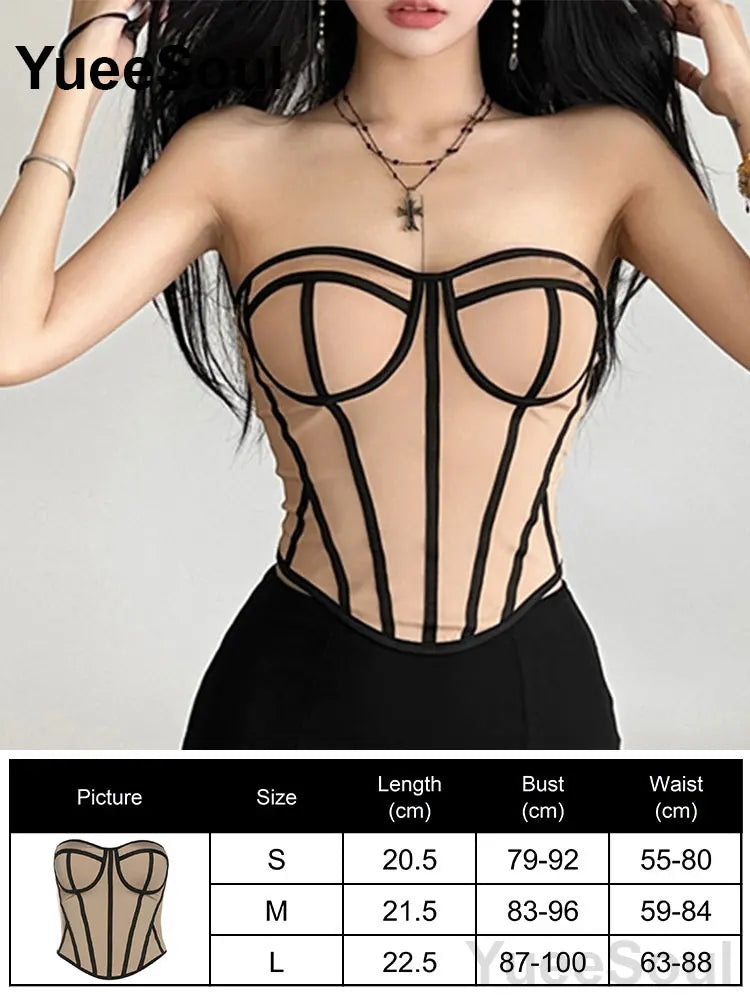 Strapless Corset Bustier Top