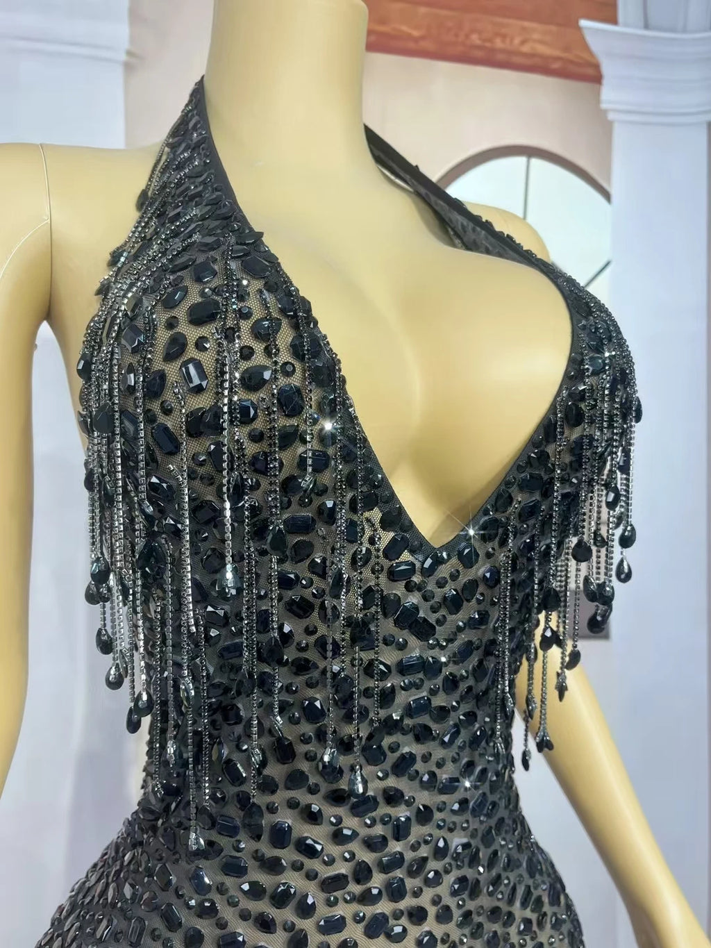 Mesh Evening Dress