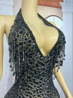 Mesh Evening Dress