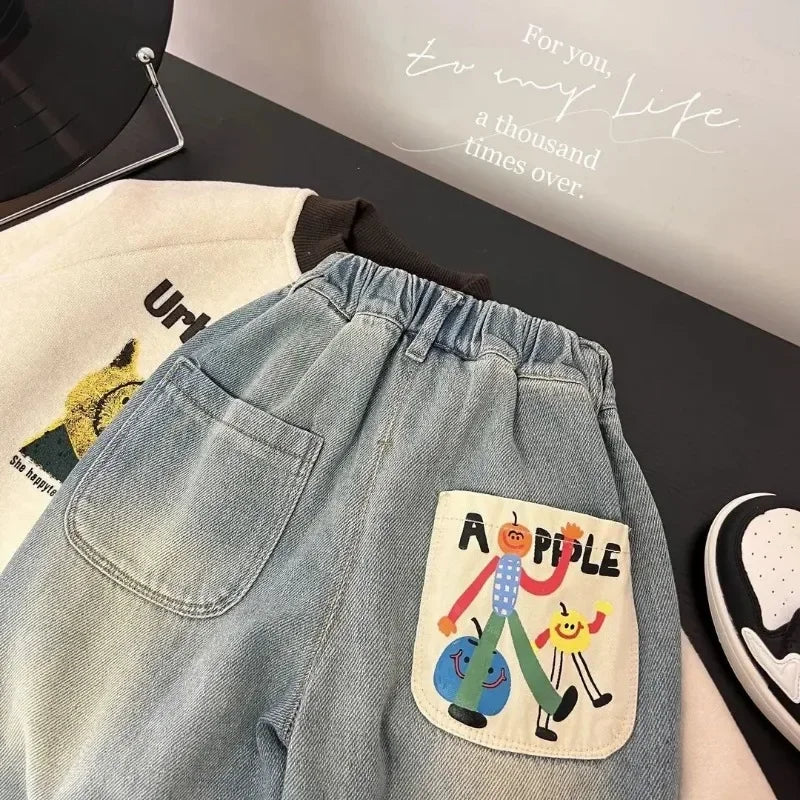 Simple Loose Casual Straight Tube Pants