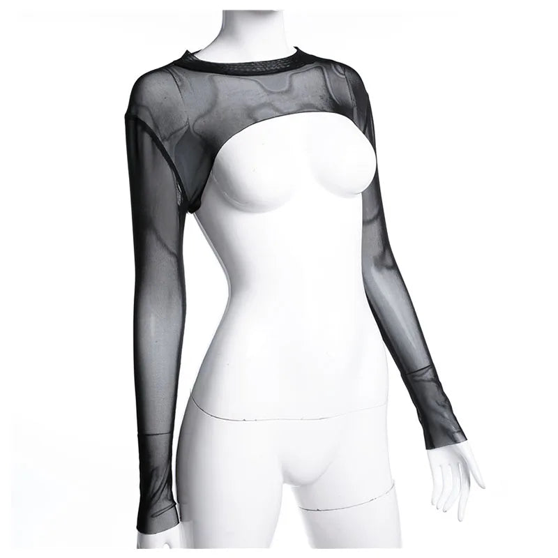 Mesh Sleeve T-Shirt