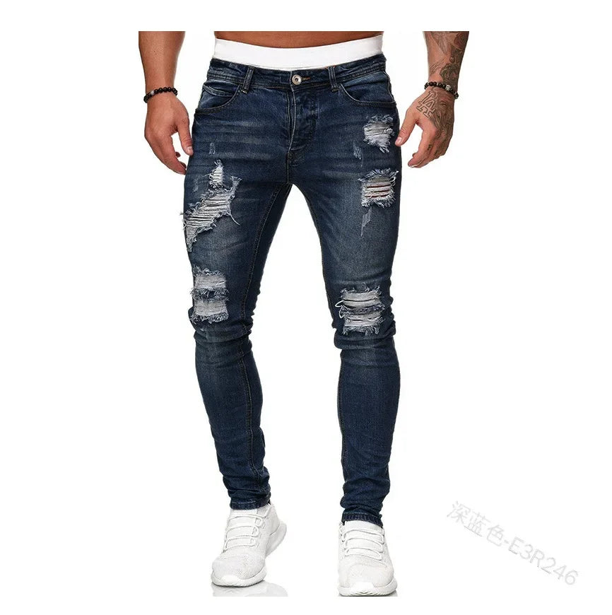 Distressed Denim Pants