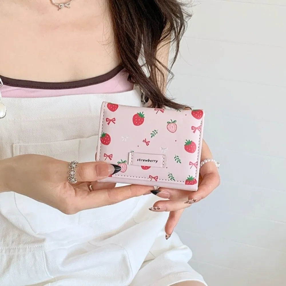 Strawberry Tri-fold Wallet