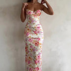 Floral Print Spaghetti Strap Dress