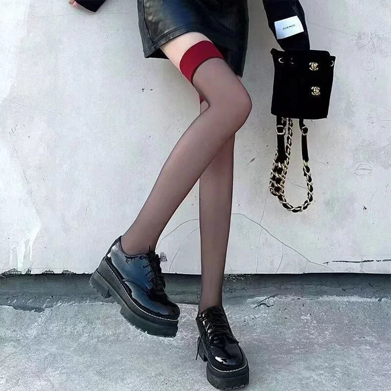 Lace Transparent Thigh High Socks