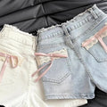 Bow Denim Shorts