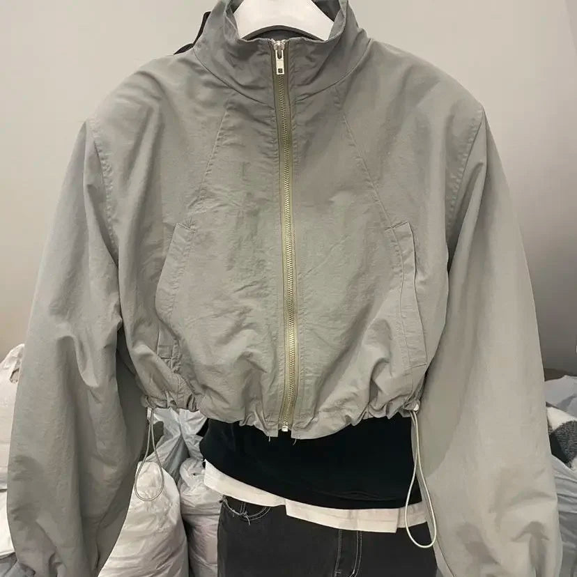 Windbreaker Cropped Jacket