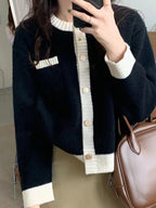 Knitted Open Cardigan
