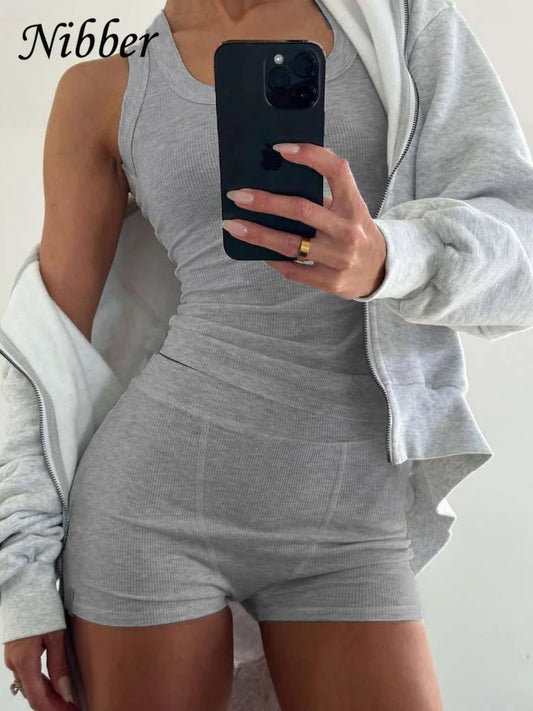Nibber Ribbed Casual 2 Piece Set