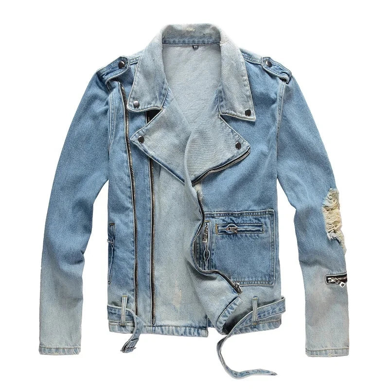Distressed Biker Jacket