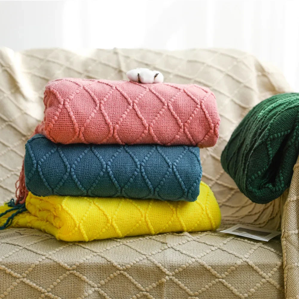 Knitted Throw Blanket