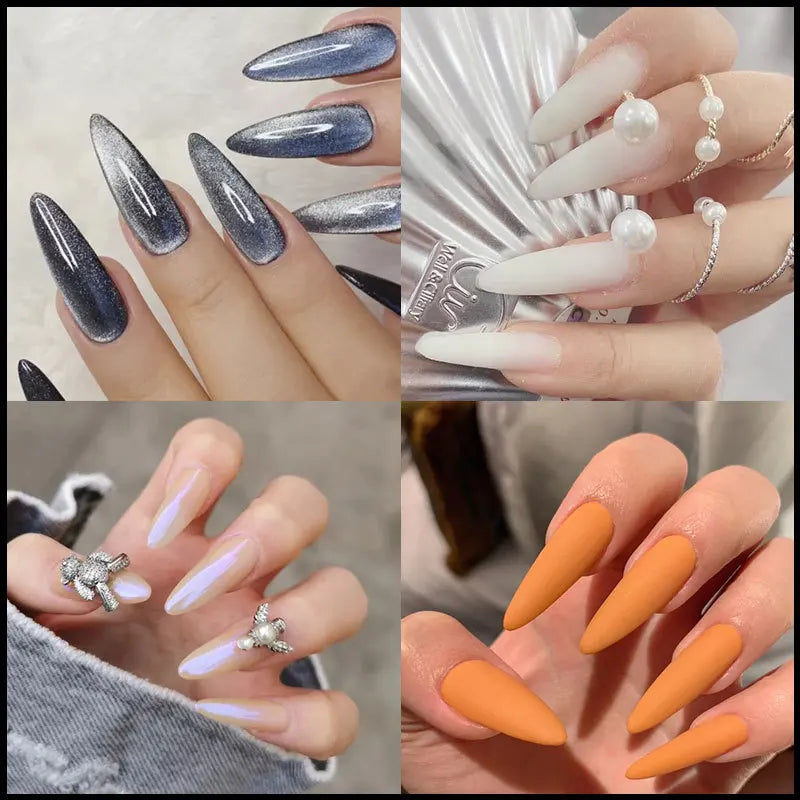 60Pcs/Bag Dual Forms Extended Plastic Nails Sticker Paper-free Support Tape Scale Nail Film Transparent Tool For Art Fingernails