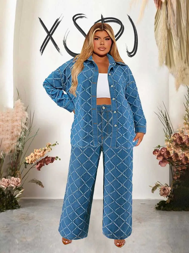 Denim 2 Piece Set