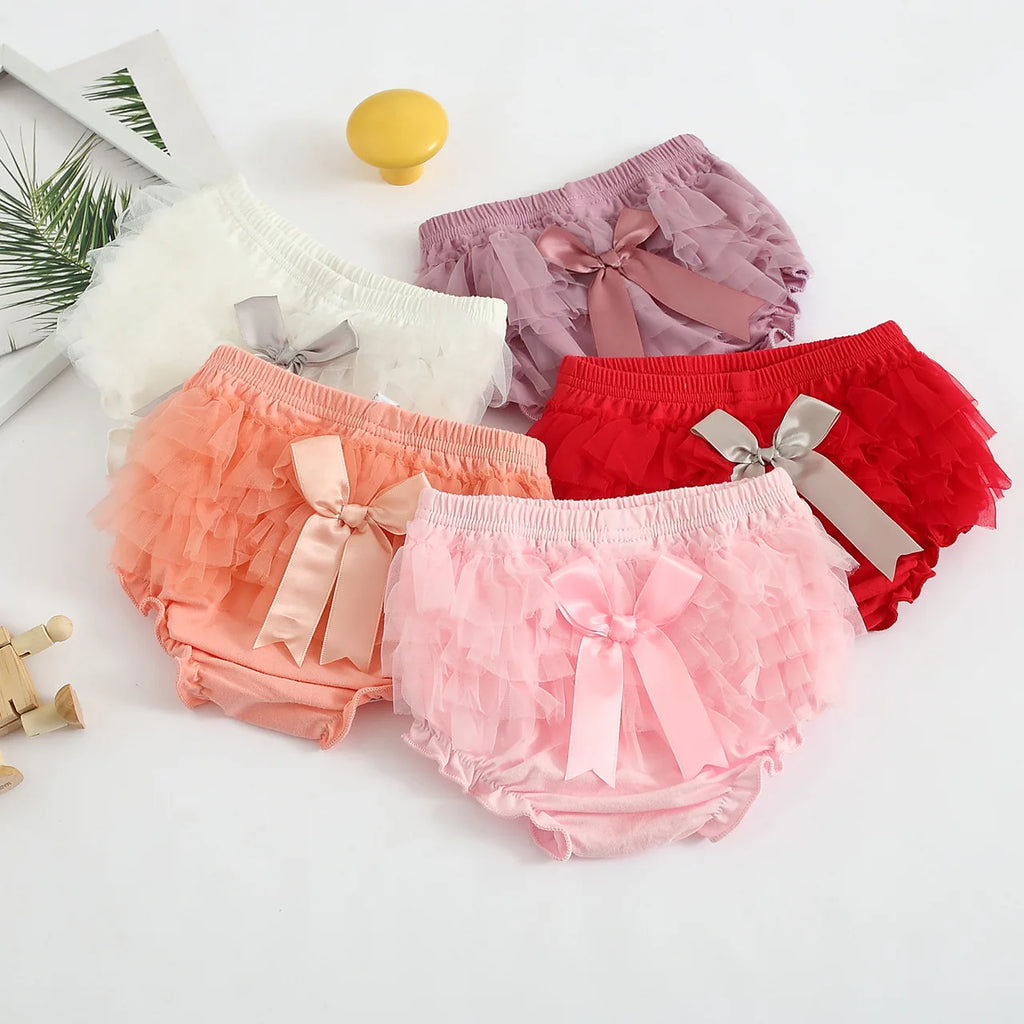 Ruffles Mesh Summer Baby Bloomers
