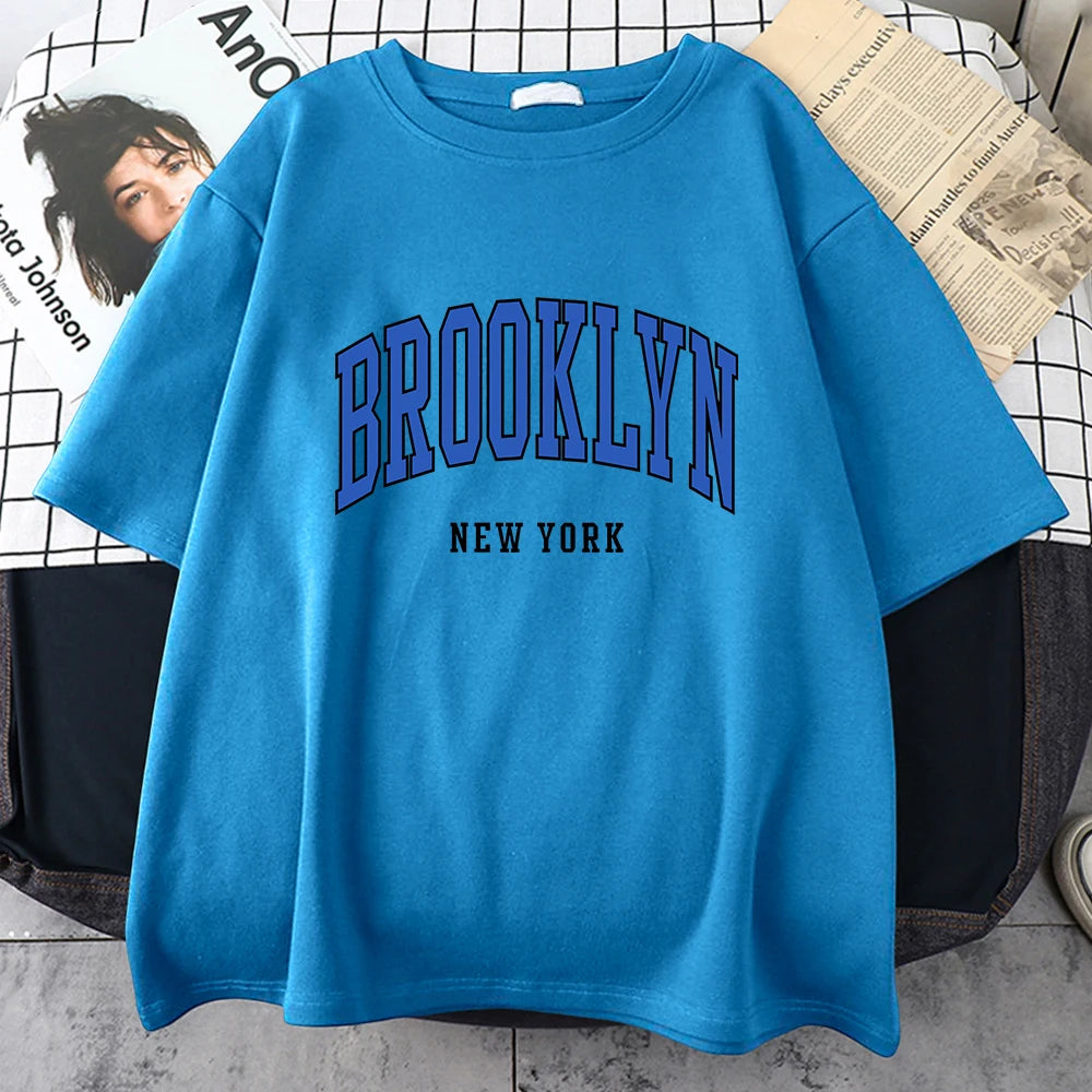 Brooklyn New York Blue Design Tee