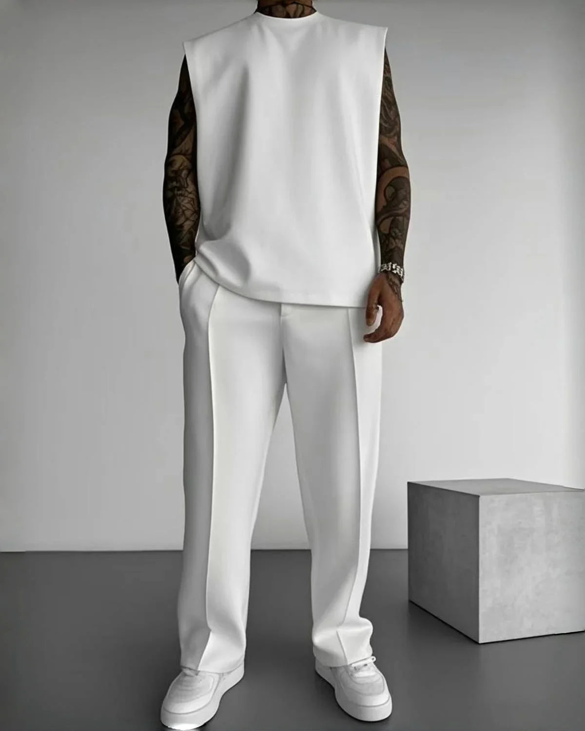 Minimalist Sleeveless Set