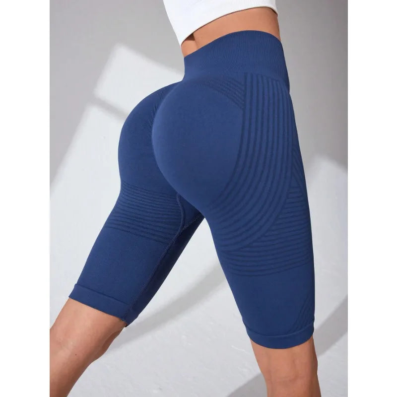 High Waisted Seamless Yoga Shorts