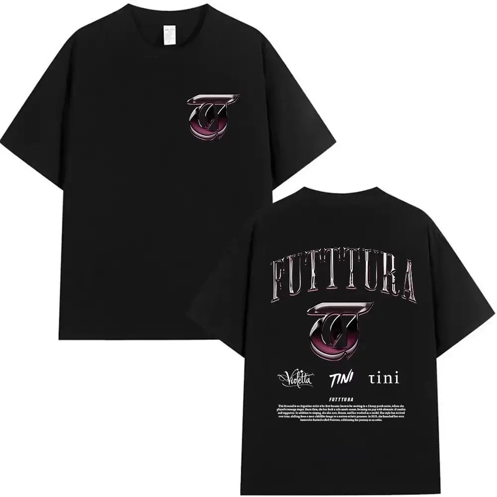 Hip Pop Tees Singer TINI STOESSEL Futtura Tour New Album Graphic T-shirts Fashion Harajuku Short Sleeve Cotton Casual Streetwear