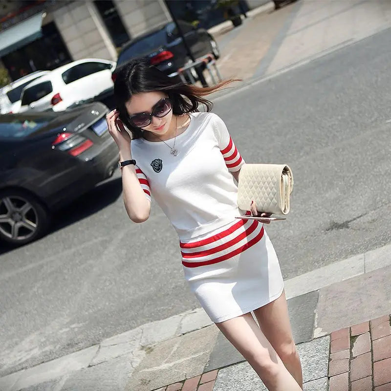 Stripe Detail Bodycon Set