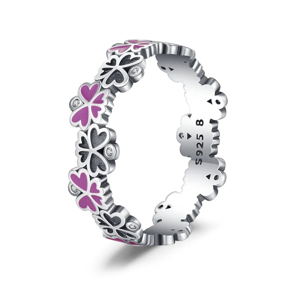 925 Sterling Silver Flower Rings