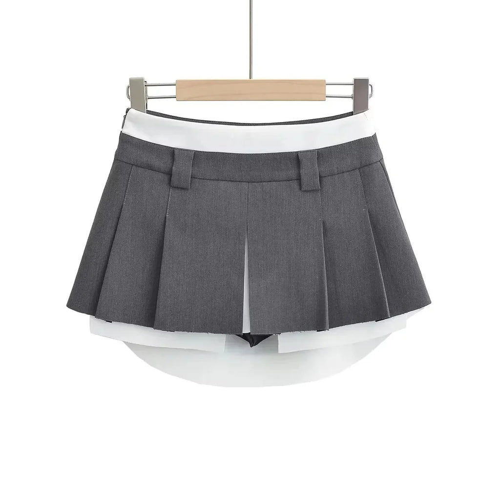 Low-Waist Mini Skirt