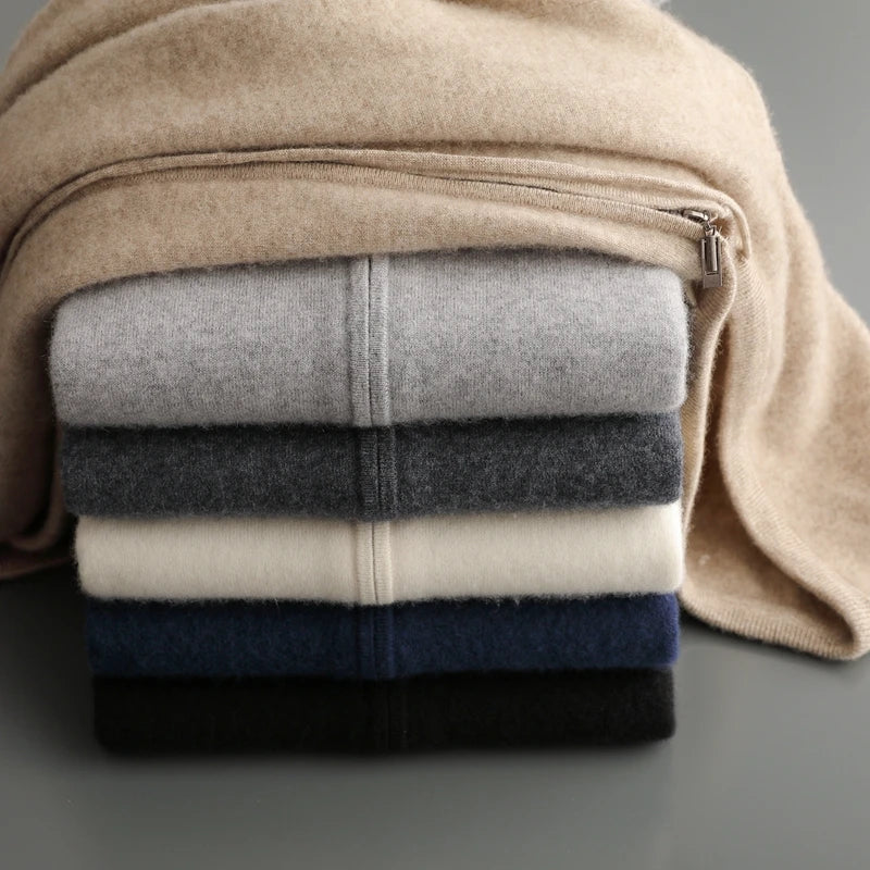 Knitted Hooded Sweater