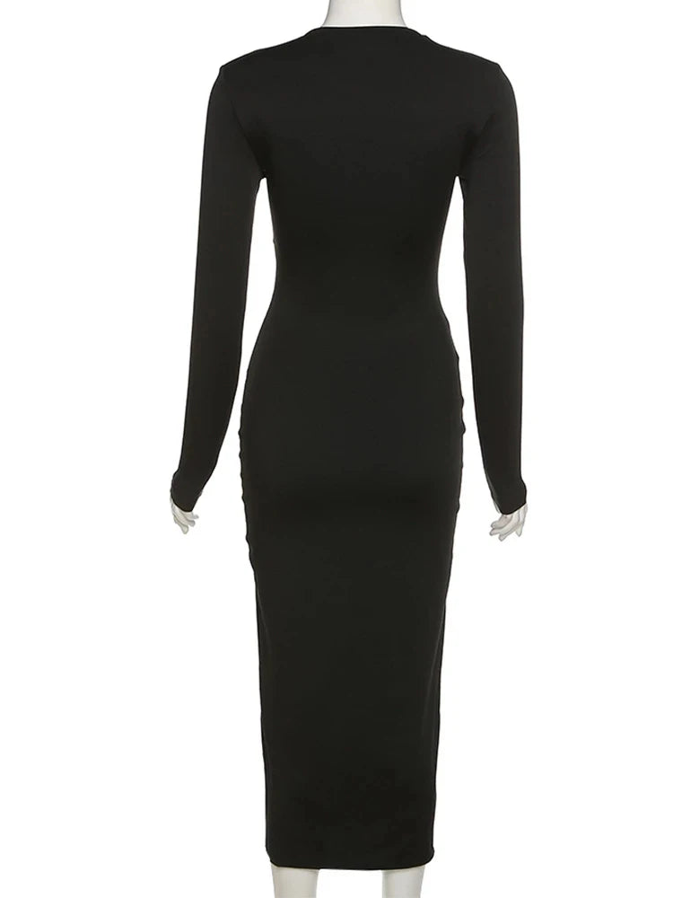 Side Spilt Bodycon Dress