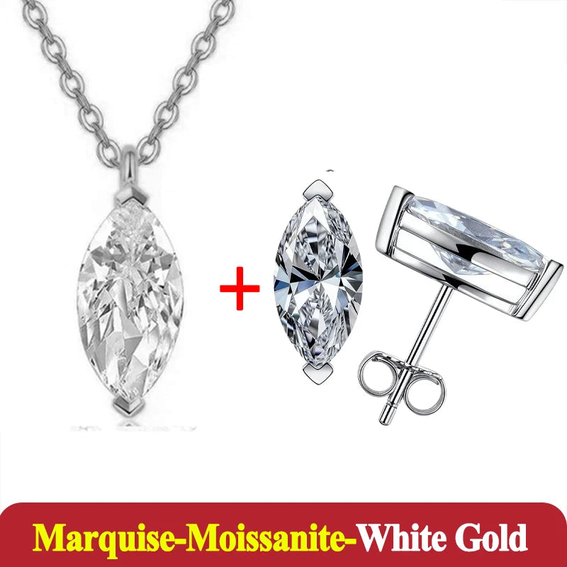 1-3ct Moissanite Diamond Jewelry Set
