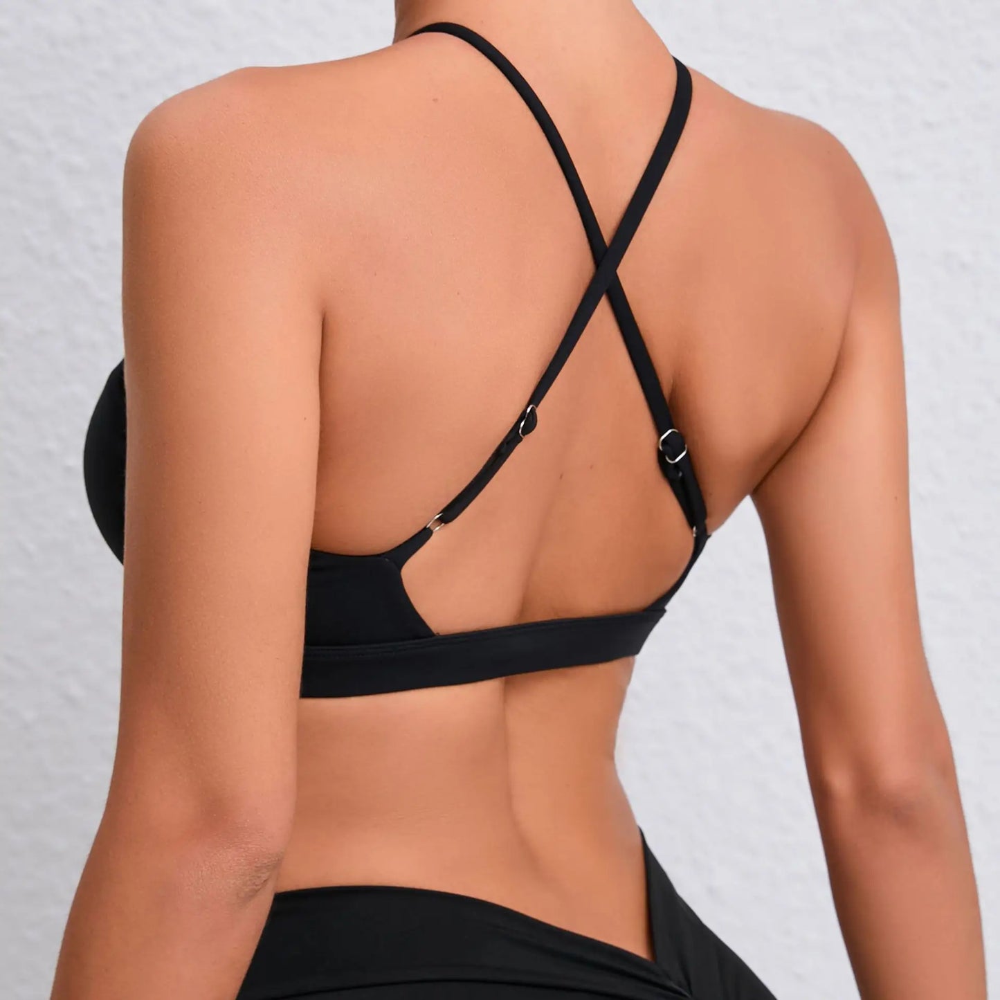 Cross Strap Halter Sports Bralette