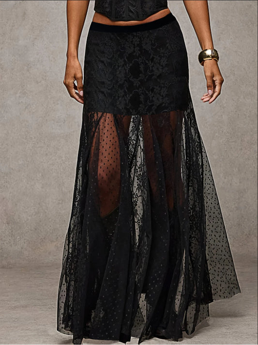 Lace Half Skirt