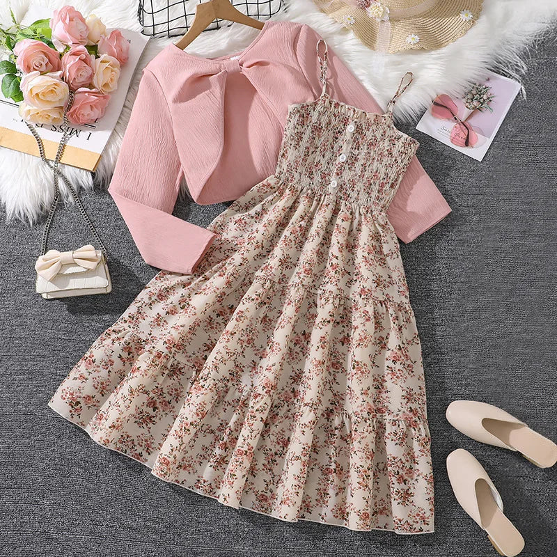 Floral Print Cami Dress Set