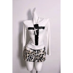 Cross Print Tee