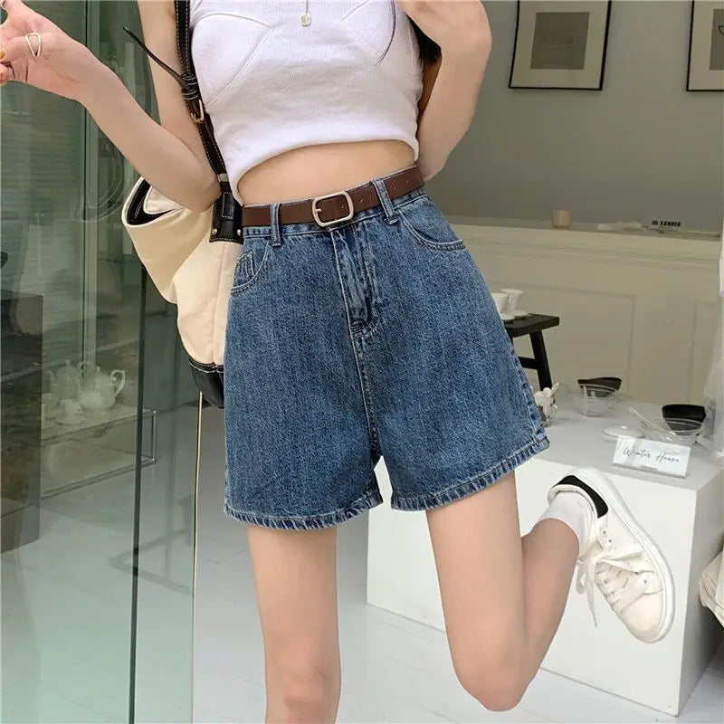 Blue Denim Shorts
