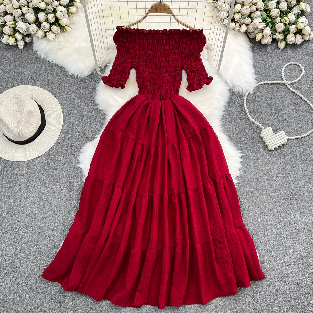 A-Line One-Shoulder Dress