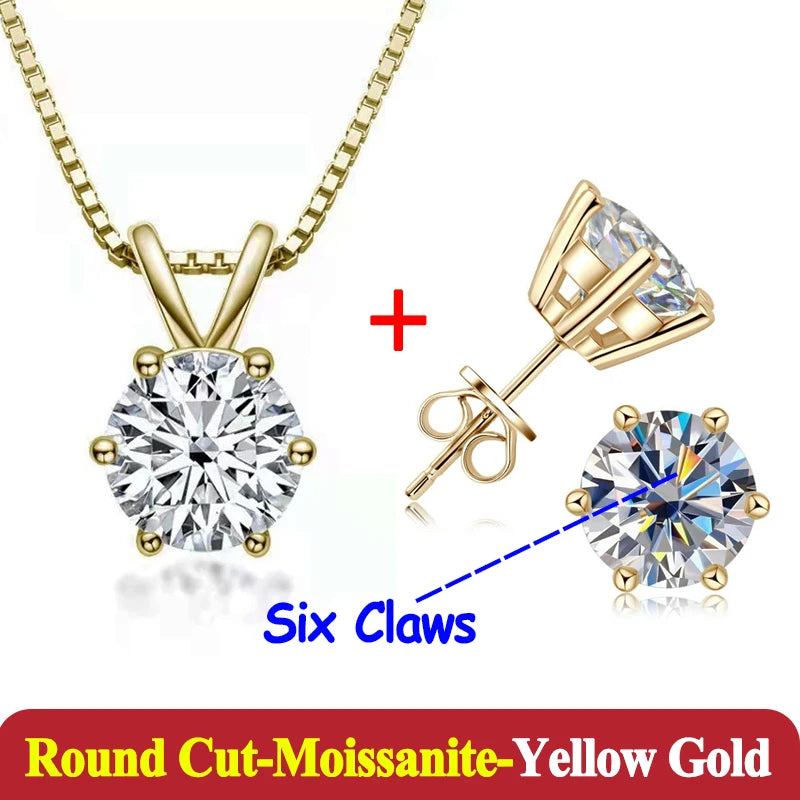 1-3ct Moissanite Diamond Jewelry Set